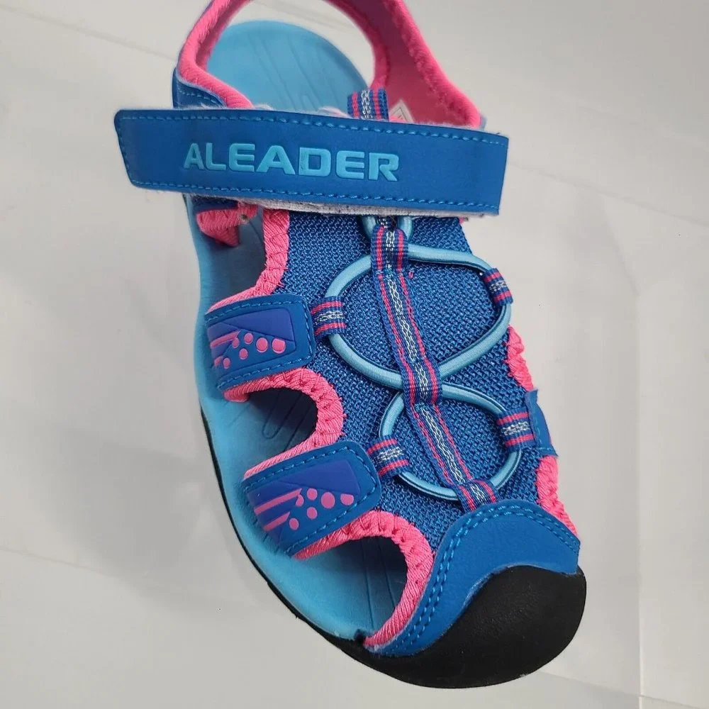 Aleader Girls Youth Sport Water‎ Hiking Sandals Pink/Blue Big Kids 36 EU / 5 US